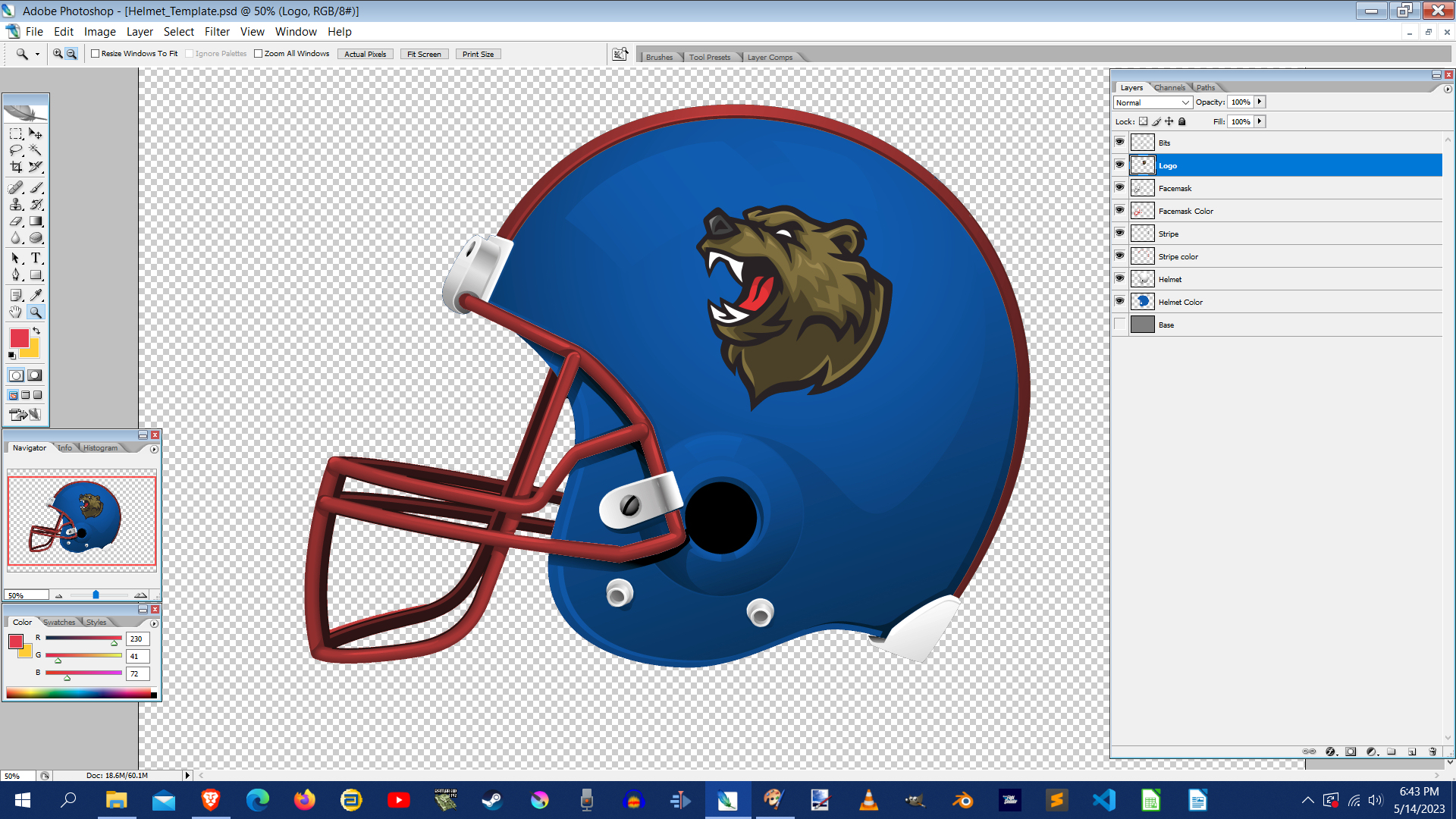 Here is a new Helmet UI template Pro Strategy Football 2023 Mods